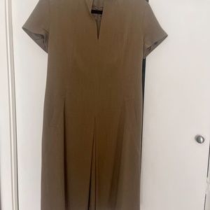 Lafayette 148 Wool/Elastane Sheath Gorgeous Lined dress Size 8 Brown